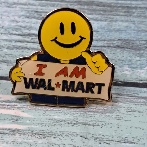 Walmart Employee Associate Pin - Smiley I Am Wal-mart