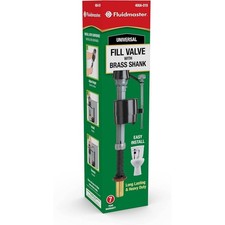 Fluidmaster 400A-019 Universal Toilet Fill Valve with Brass Shank