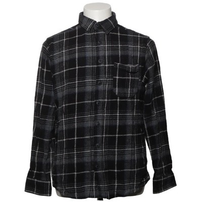 DeFacto, Flanellhemd, Größe: L, Grau/Weiß, Karo, Flanell, Herren #85F