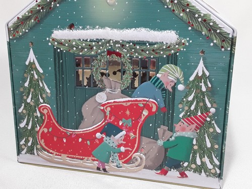 M&S Chocolate Chip Cookies in musikalischer Leuchtdose - Weihnachtswerkstatt - 400gr - Bild 7 von 13