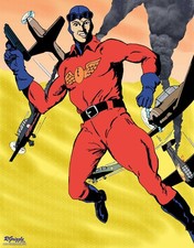 Captain Midnight #5 - 8 1/2x11 color print - FanArt