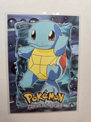 Squirtle #07 E7 of 12 Evolution Card TOPPS Black Logo AA57