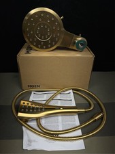 Moen Verso Brushed Gold Eight-Function 7" Diameter Spray Head and Detachable Han