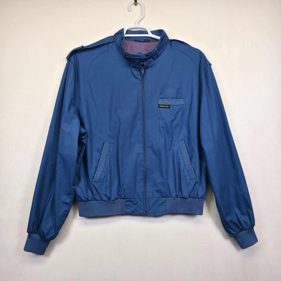 Chaqueta de bombardero vintage solo para miembros para hombre 46 azul aviador moto corredor retro clásica Foto 2 de 4