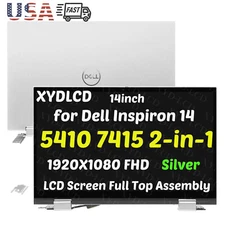 14in for Dell Inspiron 14 5410 2-in-1 LCD FHD Touch Screen Assembly Silver KRCDD