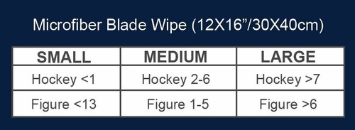 Deluxe Mikrofaser Schlittschuh Blade Cover (Soaker) & Skate Wipe Care Kit - Bild 8 von 49