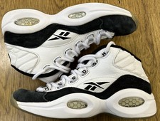 Reebok Question Mid Concord SZ 6 Black White "Why Not Us" Allen Iverson