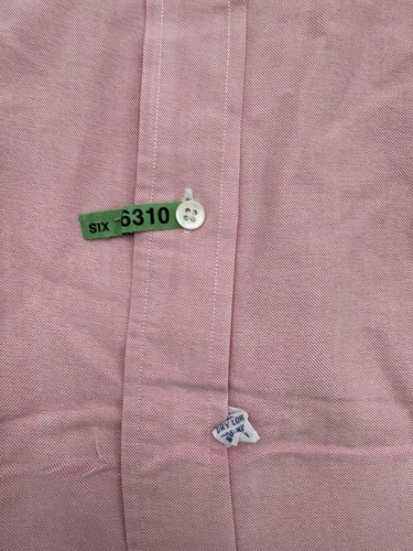 Vintage Ralph Lauren Button Up Shirt 15-34 Solid Long Sleeve Pink 80s Pics** - Imagen 7 de 11