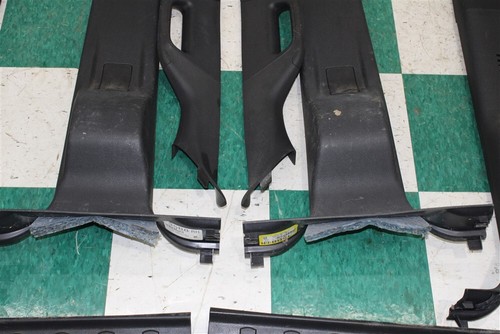 11' F350 Crew Charcoal Black A / B / C Interior Lower Kick Trim Door Sill Set OE - Picture 10 of 15