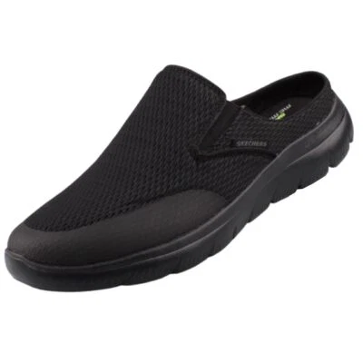 Skechers Summits Vindicator Herren Pantolette Sabot Schwarz 232296-BBK