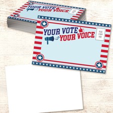 Vote Postcards Bulk - Your Vote Your Choice -...