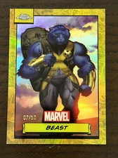 2024 Topps Chrome Marvel Gold Refractor Beast #82 2/50