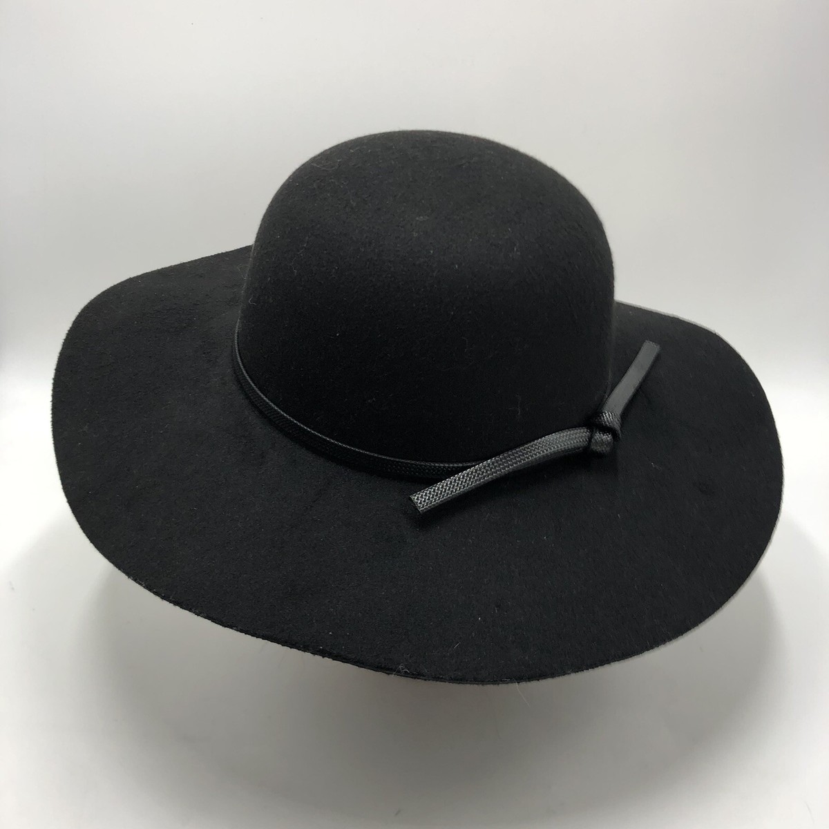 San Diego Hat Company Black Fedora Hat Indie Wool Felt Fedora Hat – Village Hat Shop main image 2