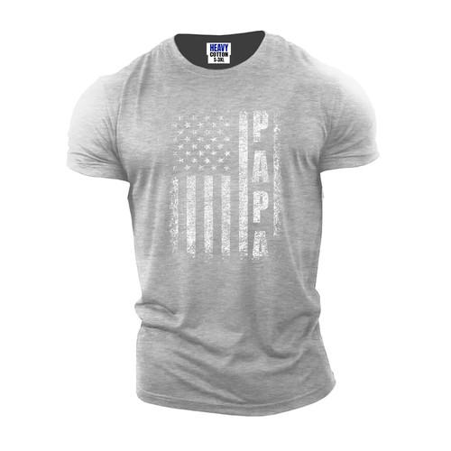 Distressed amerikanische Flagge Papa Herren T-Shirt USA Vatertag Party neu Geschenk Tee - Bild 3 von 11