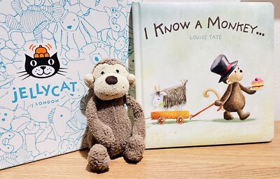 Jellycat ChouChou Monkey 'I Know a Monkey' Book–Adorable Gift
