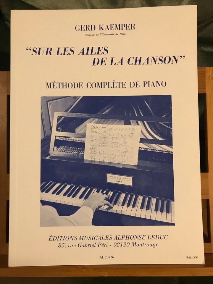Gerd Kaemper Sur les ailes de la chanson méthode piano partition éditions Leduc