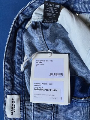 ISABEL MARANT ÉTOILE Belvira Bootcut Jeans in Light Blue