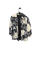 Rafaella Classic Cotton Flower Print Blazer Size 10 and Long