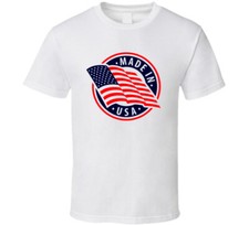 Made In Usa Patriotic Gift America Flag Proun American T Shirt