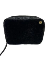 Travel Cosmetic Bag Hudson  + Bleeker  with Additional Zipper Pouch Black Velvet