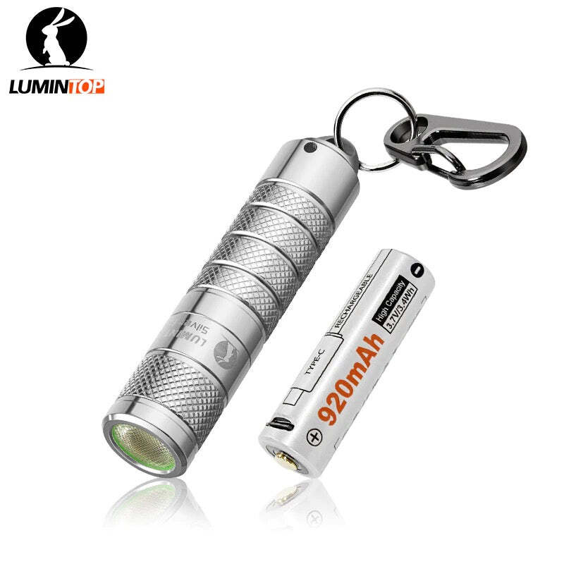 Lumintop Silver Fox 760 Lumen Twist Keychain LED Flashlight