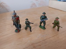 Lot Of 4 Vintage Britons Made In England Army Figures Lot 11 