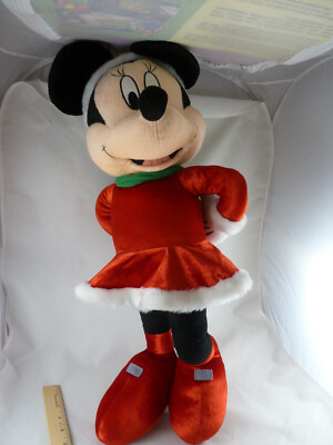 Gemmy Minnie Mouse Disney Christmas 24 posed in Christmas dress and scarf | eBay Gemmy Minnie Mouse Disney Christmas 24 posed in Christmas dress and scarf | eBay