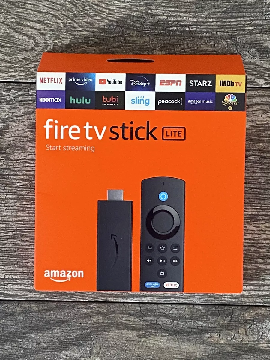 New  Firestick Fire TV Stick Lite Alexa Voice Remote Lite (No TV  Controls)