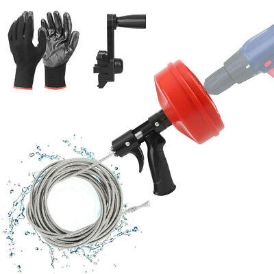 #ad #ad Drain Clean 25ft 1 4quot; Drum Plumbing Drain Snake Clog Remover Manual Or Powered $27.98