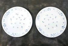 Set of 2 Corelle Provencial Blue Salad Plates 8 1/2" Blue & White