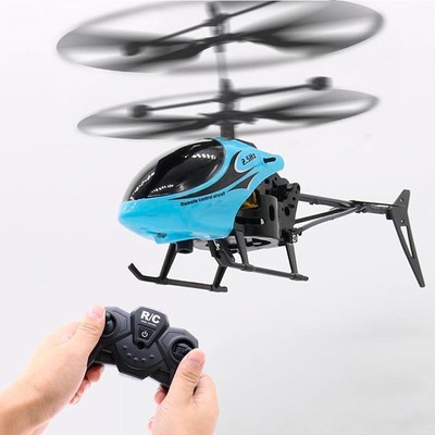 Kids Remote Control Helicopter Toy 2 Channel USB Charging Mini RC-Helicopter 