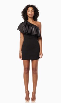 Elliatt Chaebol One Shoulder Little Black Dress Sz S-Sample | eBay