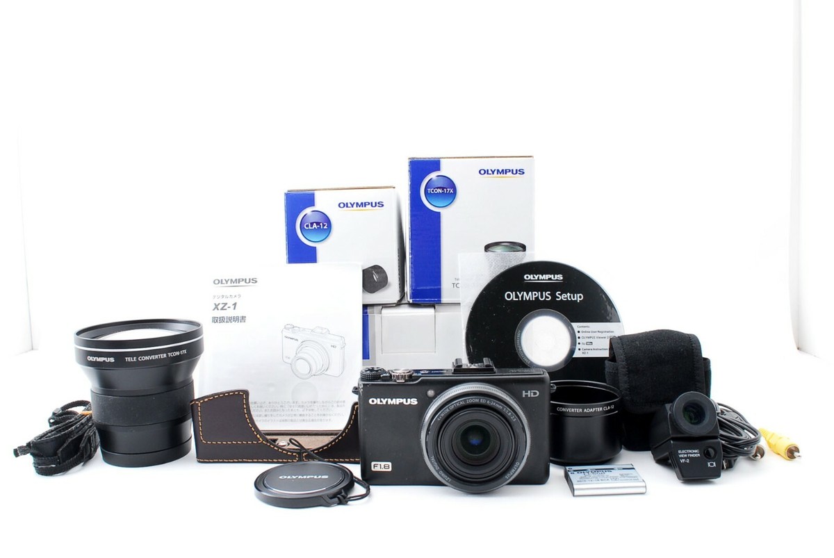 Olympus XZ-1 Digitalcamera, CLA-12,Tcon-12,VF-2 F1.8-2.5, 6-24mm