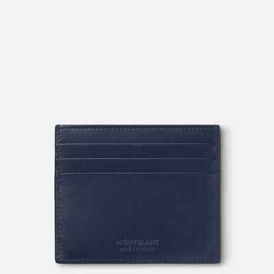 Men card wallet Montblanc Meinsterstuck 131694 blue leather slim