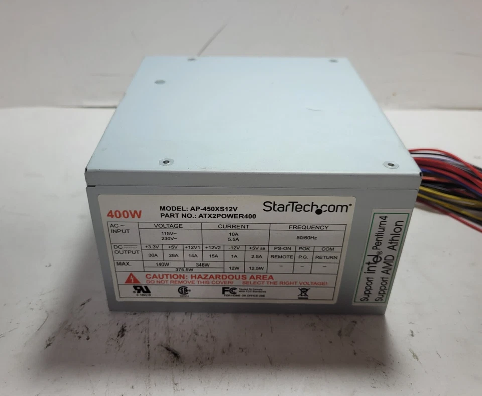 StarTech AP-450XS12V 400W Desktop Power Supply #0047 - Image 3 of 4