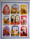 Flower Box Cats Vermillion Stitchery Counted Cross Stitch Pattern Chart New
