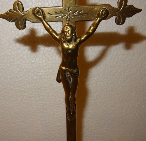 ANCIEN CHRIST EN LAITON FIN 19 ème DEBUT 20 ème - Imagen 3 de 10
