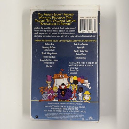 Schoolhouse Rock VHS 1998 Multiplication Rock 25th Anniversary Collection - Picture 2 of 3