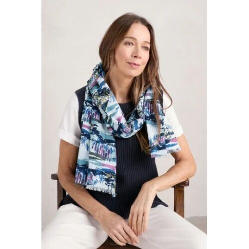 Seasalt New Everyday Scarf - Turnstone Scene Squall - BNWT - Picture 1 of 4