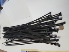 50 Pack 18" Black Zip Ties/Cable Ties. Heavy Duty Nylon UV Resistant UL Scorpion