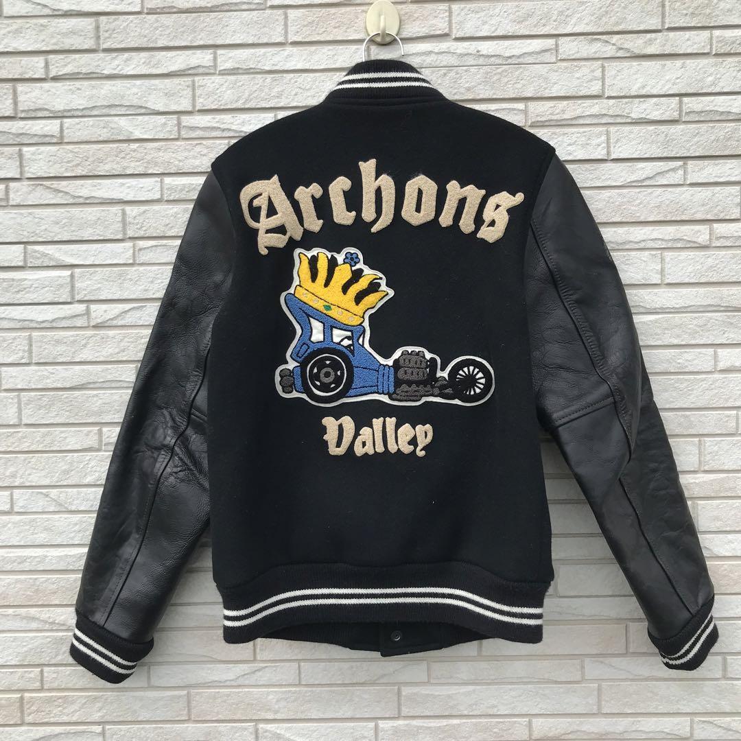 Gerard Stadium Jean Black S Wool Cowhide Patch Jacket, Vintage, Used