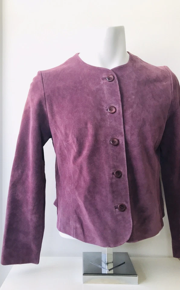 Pendleton Women's Vintage Purple Leather Jacket - New - Size M Petite - $178 - Image 2 of 4