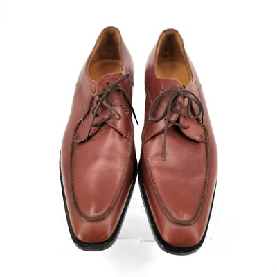 Paul Frederick US Size 10.5 Brown Apron Toe Leather Shoes  display picture 3