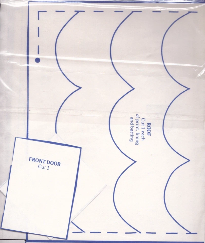 Gingerbread House ~ Applique ~ Approx. 9" Finished ~ By: Yours Truly ~ Complete - Image 4 of 4