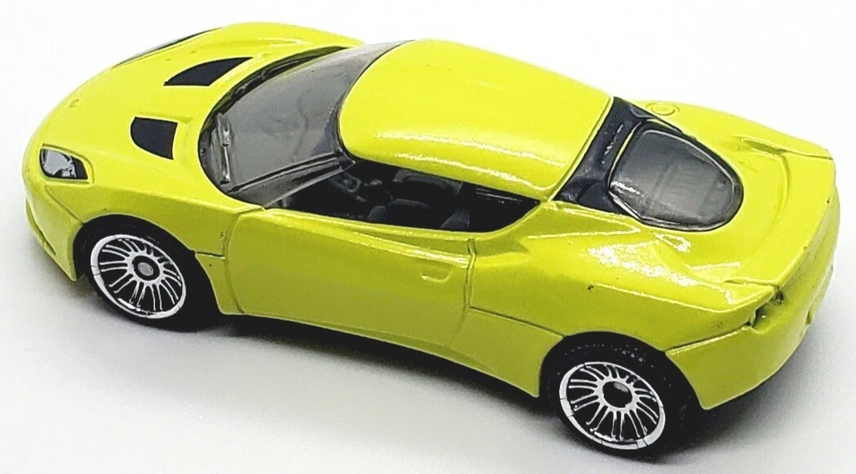 2021 MATCHBOX EXOTIC 2008 LOTUS EVORA NEON YELLOW 1:60 DIECAST 2 3/4" CAR - Image 3 of 4