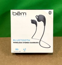 BEM Wireless Bud-1 Bluetooth Earbuds HL2511B ✅❤️️✅❤️ Brand New! Factory Sealed!
