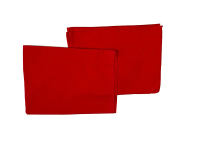 2 Solid Tomato Red Curtains Panels Drapes 66 Long Cloth Fabric Lightweight Pair
