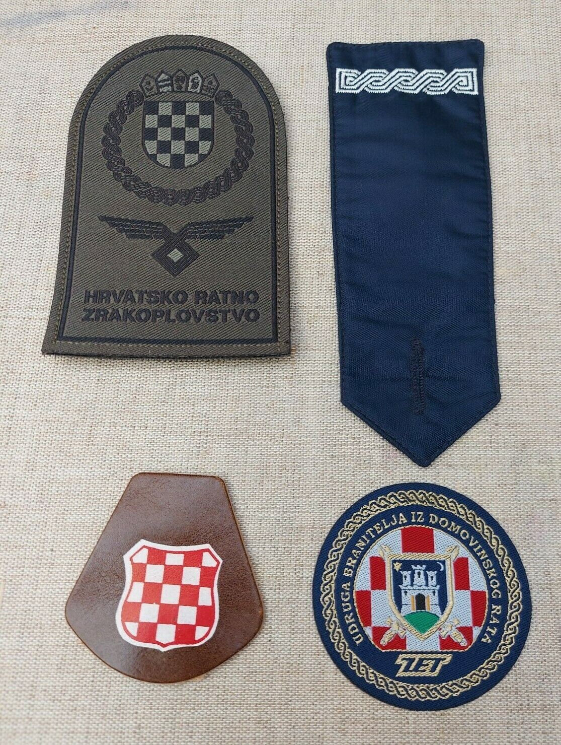 Toppa Croazia Ricamata 8x5 Cm | Patch Termoadesiva E Da Cucire Per Abbigliamento E Zaini