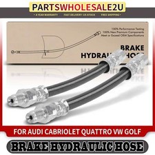 2x Front Or Rear Brake Hydraulic Hose For Audi 80 Quattro Volkswagen Golf Jetta