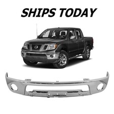 New Chrome Front Bumper For 2009-2019 Nissan Frontier Ships Today